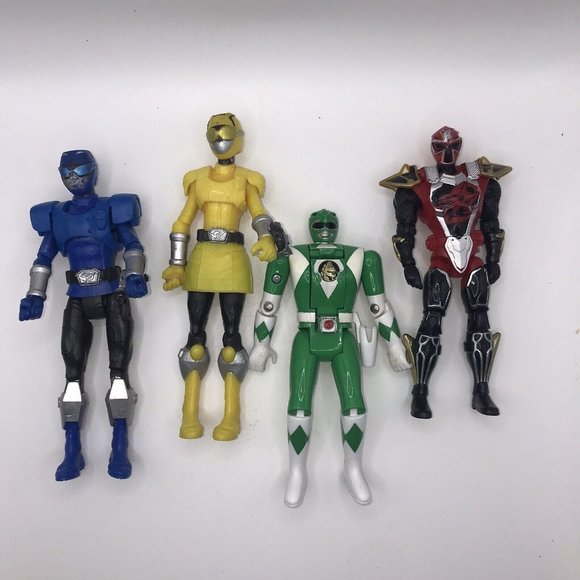 Power Ranger Action Figures 6" Set Of 4 - Picture 1 of 11